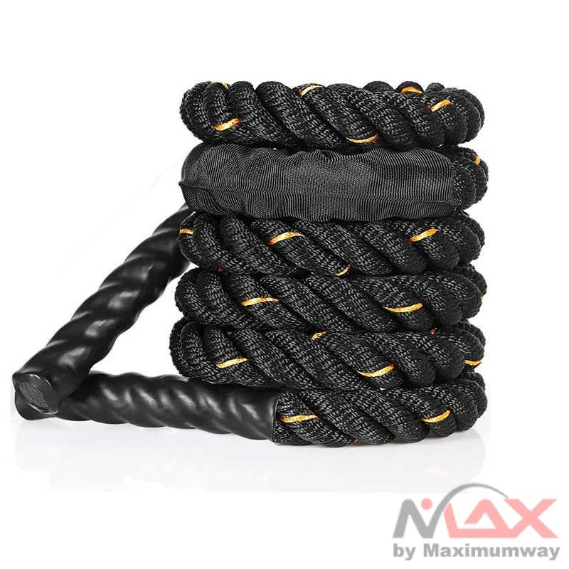 YAFITYES Tali Skipping Kelas Berat 1.3KG Melatih Otot Tangan dan Kaki sekaligus, Lompat Tali skiping Jump Rope Heavy Power Training 3m* 25mm Heavy Jump Rope Crossfit Weighted Battle Skipping Ropes Power Improve Training Fitness Home Gym Equipment