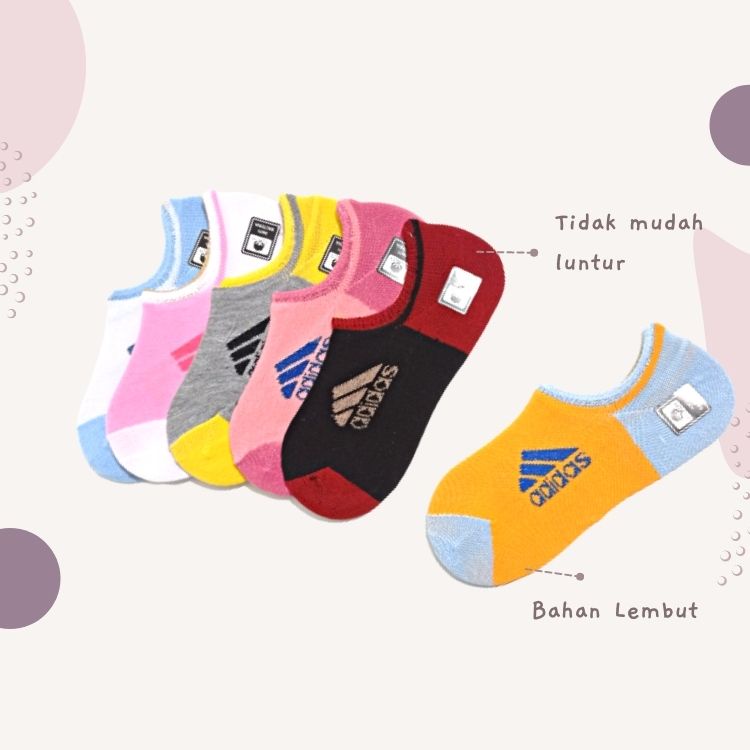 Kaos Kaki Pendek Wanita Fashion Import - Short Sock Wanita Semata Kaki - Kaos Kaki Olahraga Unisex