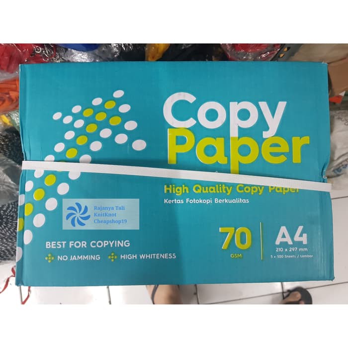 

5RIM Kertas HVS A4 70 gsm COPY PAPER / Paper One Line Print Copy RJT
