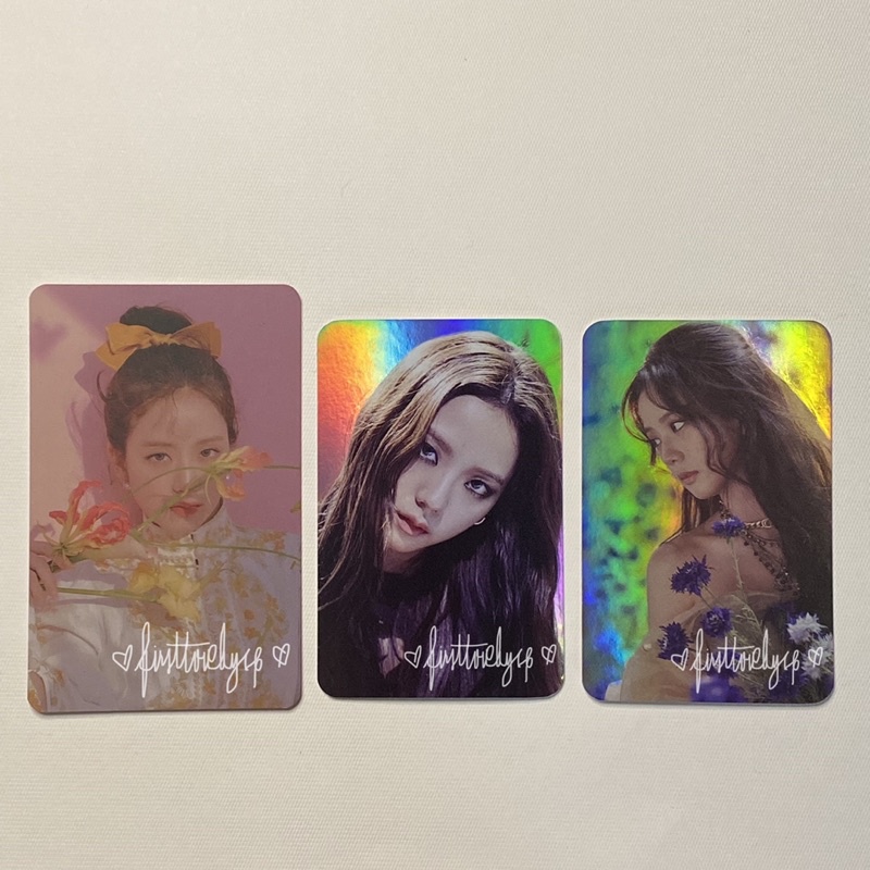 PC Jisoo BLACKPINK THE SHOW MD Lyrics Card