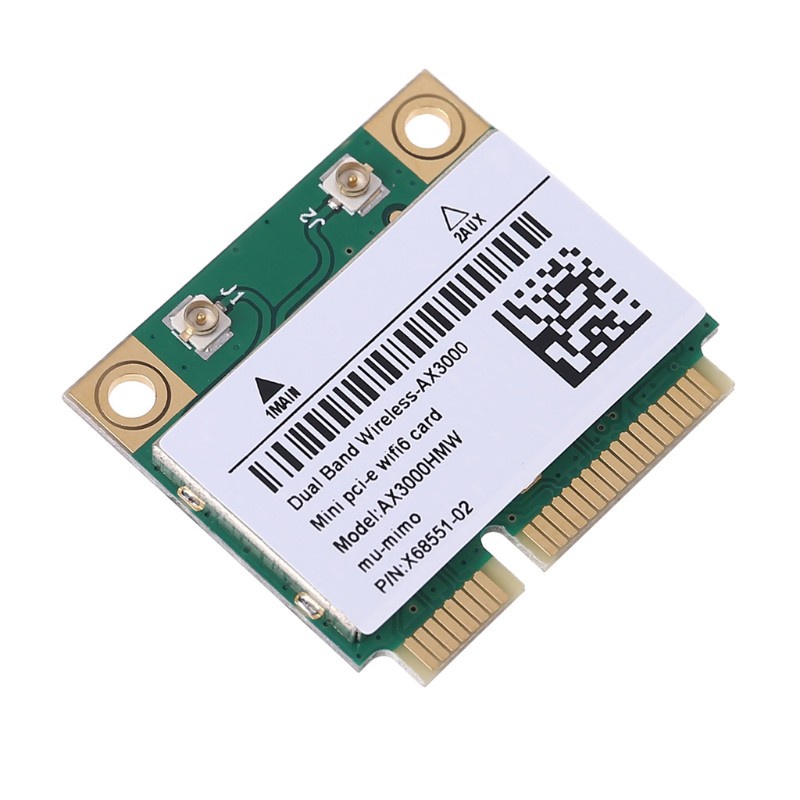 CRE  2974Mbps Wifi 6 Dual Band AX3000 Wireless Half Mini PCI-E Network Wlan Wifi Card