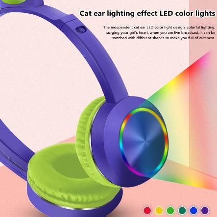Headset Gaming LED Telinga Kucing 432