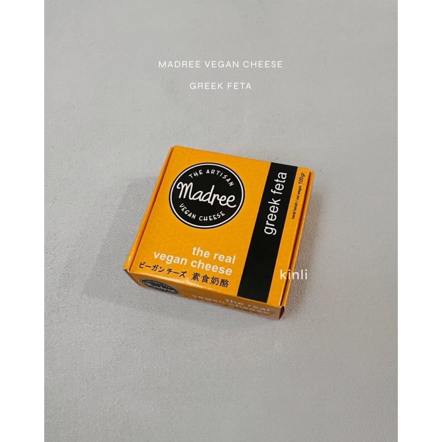 madree vegan cheese greek feta plant based almond cheese keju vegan