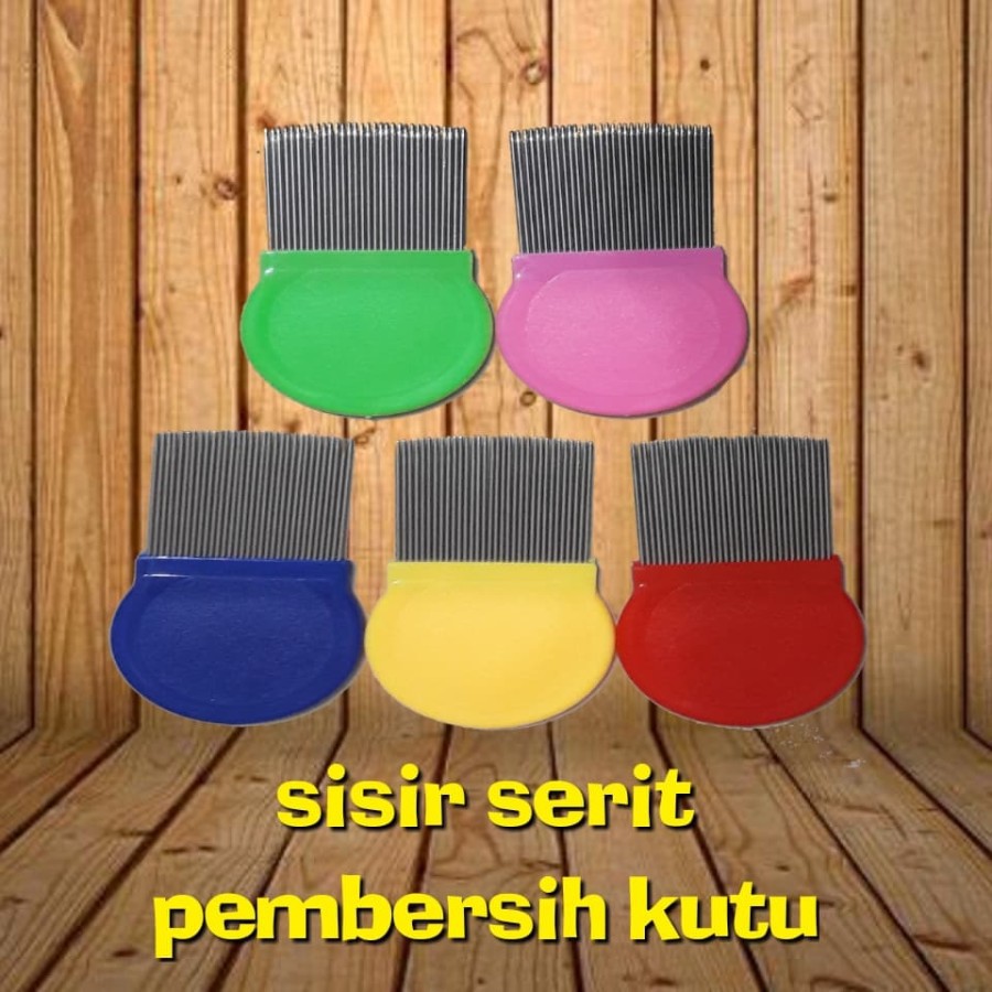 Sisir Serit Kutu Telur Ketombe Besi Logam Rapat Hair Comb Salon Wanita-G387