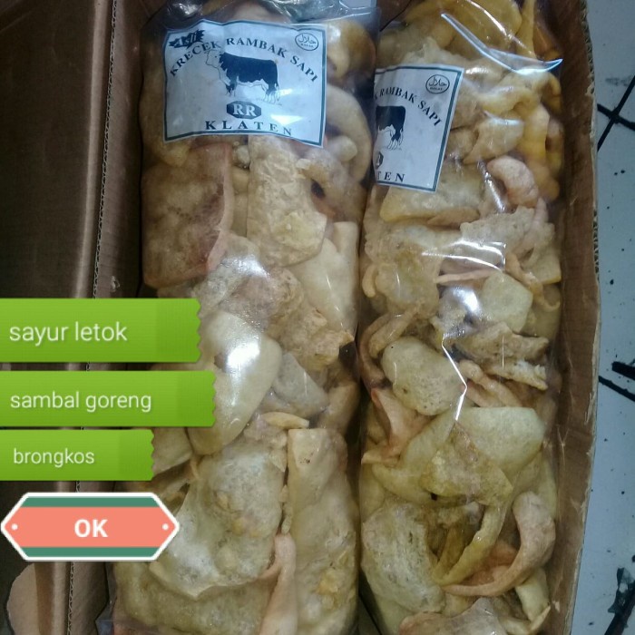 

TERBARU kerupuk/krecek kulit sayur 500gr