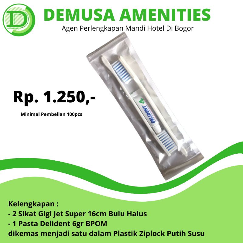 Dental Kit Hotel Double Sikat Gigi (Amenities Hotel)