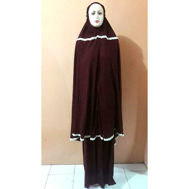 Mukena Bali Polos Renda