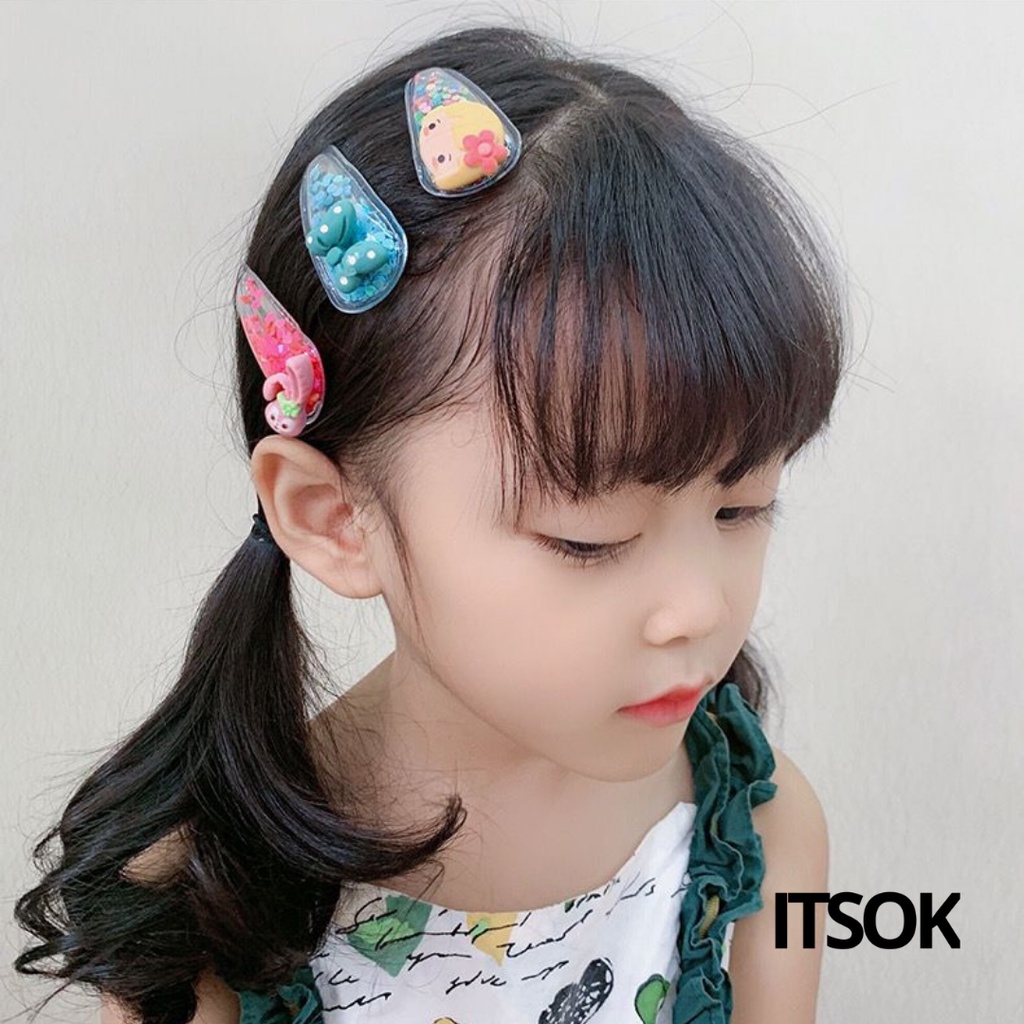 ITSOK JEPITAN RAMBUT ANAK 1 SET 5 PCS  / JEPIT RAMBUT KOREA / JEPITAN LUCU / JEPITAN IMPORT