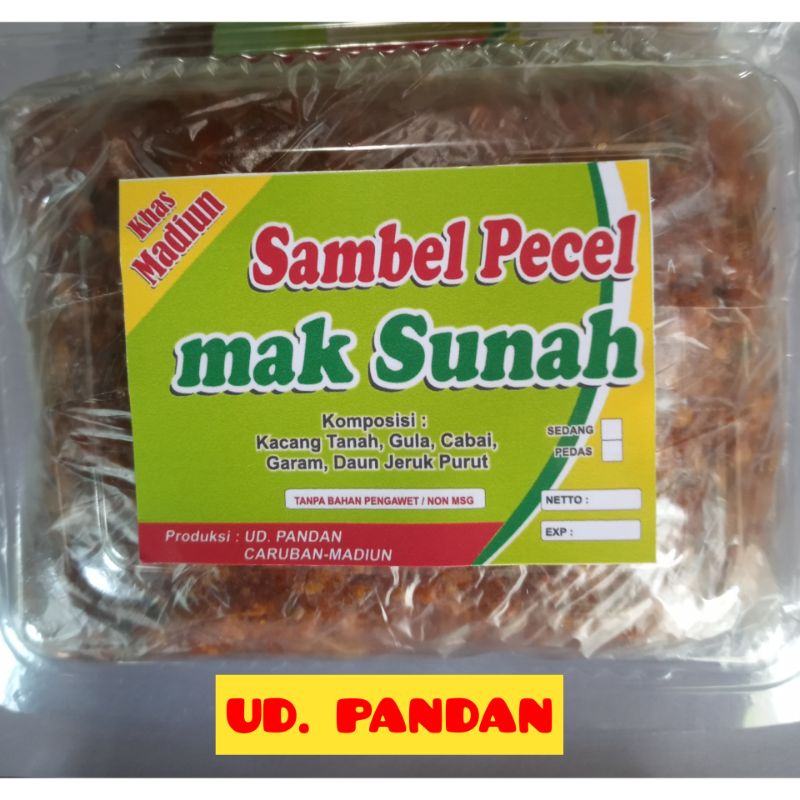 &quot;Sambel Pecel Mak Sunah&quot; khas Madiun berat 250gr