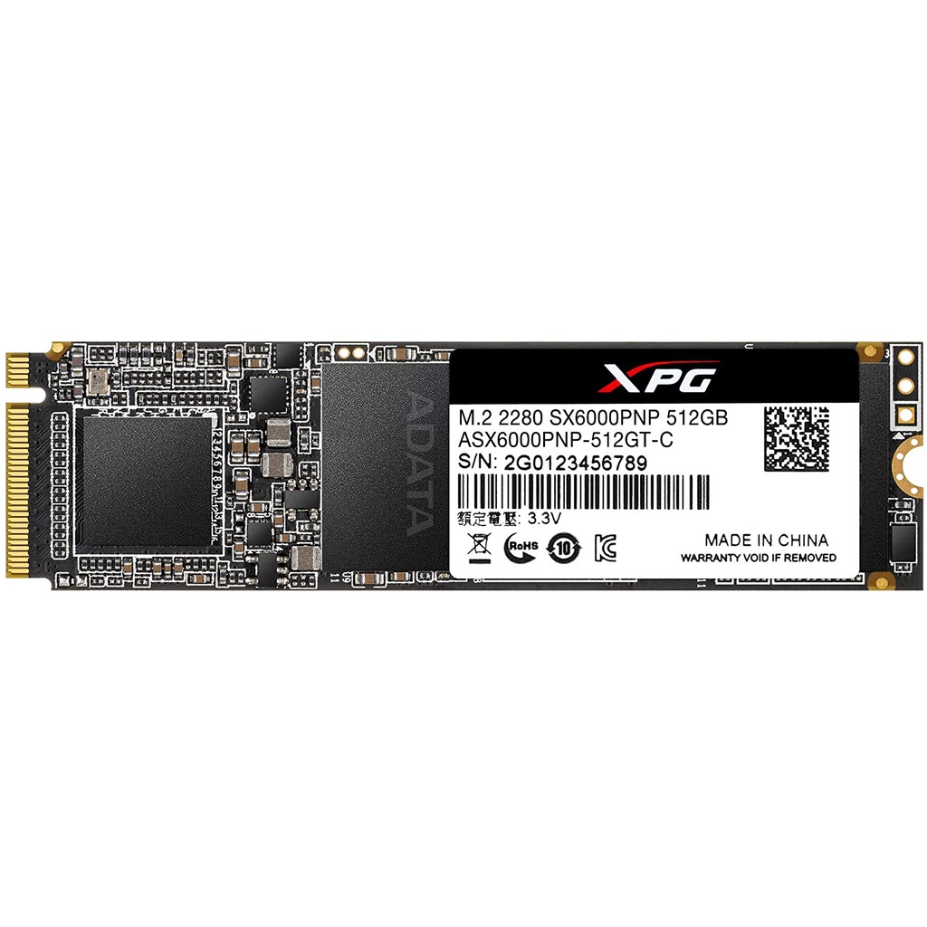 ADATA SSD XPG SX6000 PRO 512GB SX6000PRO 512 GB NVME M2 SIP NAmpol Gan