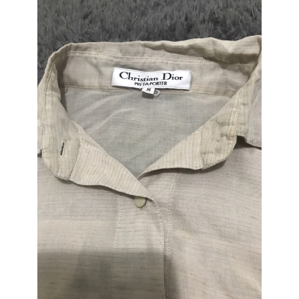 Bluse Kemeja Christian Dior Pret a Porter Preloved Second