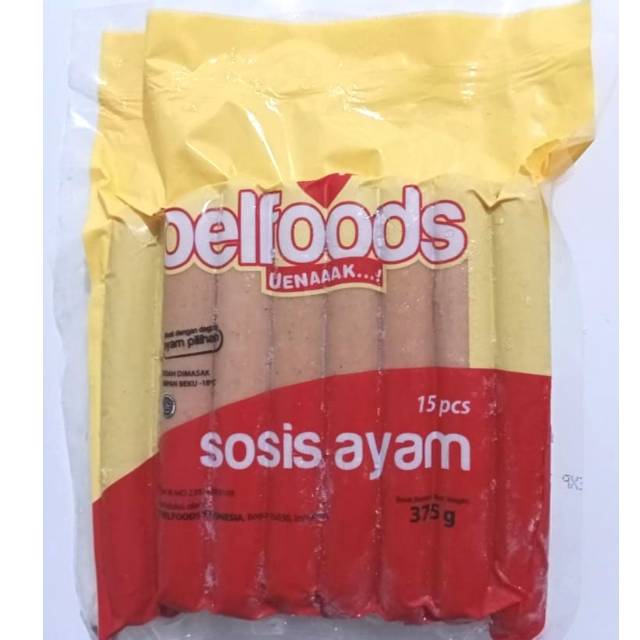 

Belfoods Uenaaak Sosis Ayam 345gr isi 15