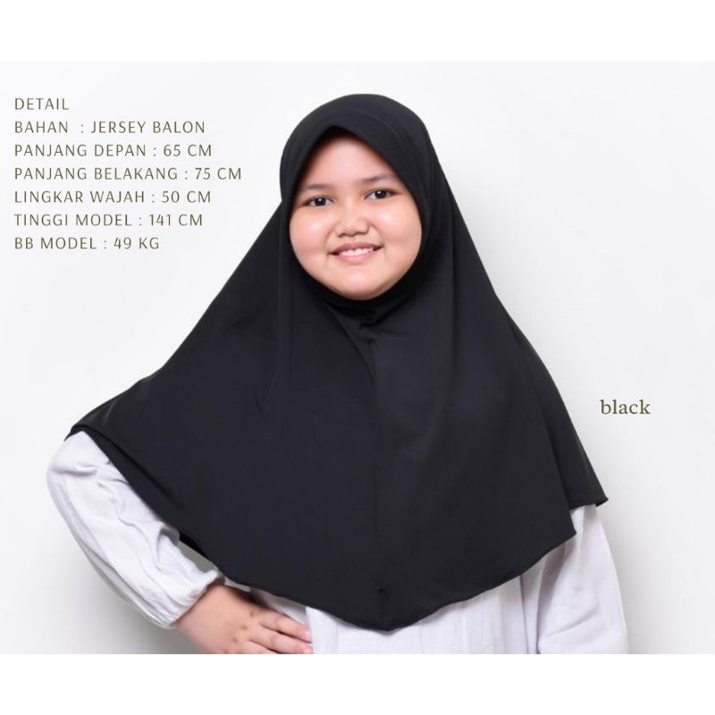 Bergo Anak Hamidah terbaru/Hijab Kids JERSY Premium