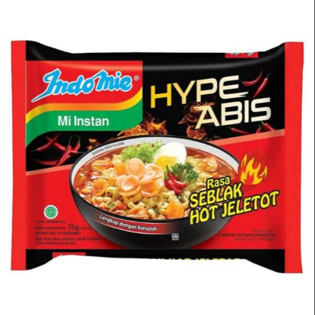 Indomie rasa seblak hot jeletot 75 gram