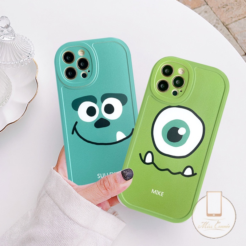 Casing Monster Bermata Besar Kecil Yang Indah Kompatibel Untuk iPhone 7Plus 8Plus XR 12 13 11 14 Pro Max8 7 6 6S Plus X XS MAX SE 2020monsters University Anti-Drop Lembut TPU Penutup Belakang