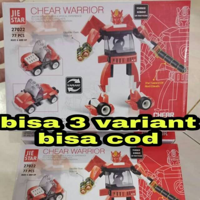 Mainan LEGO ANAK MURAH TRANSFORMERS BISA DIUBAH 3