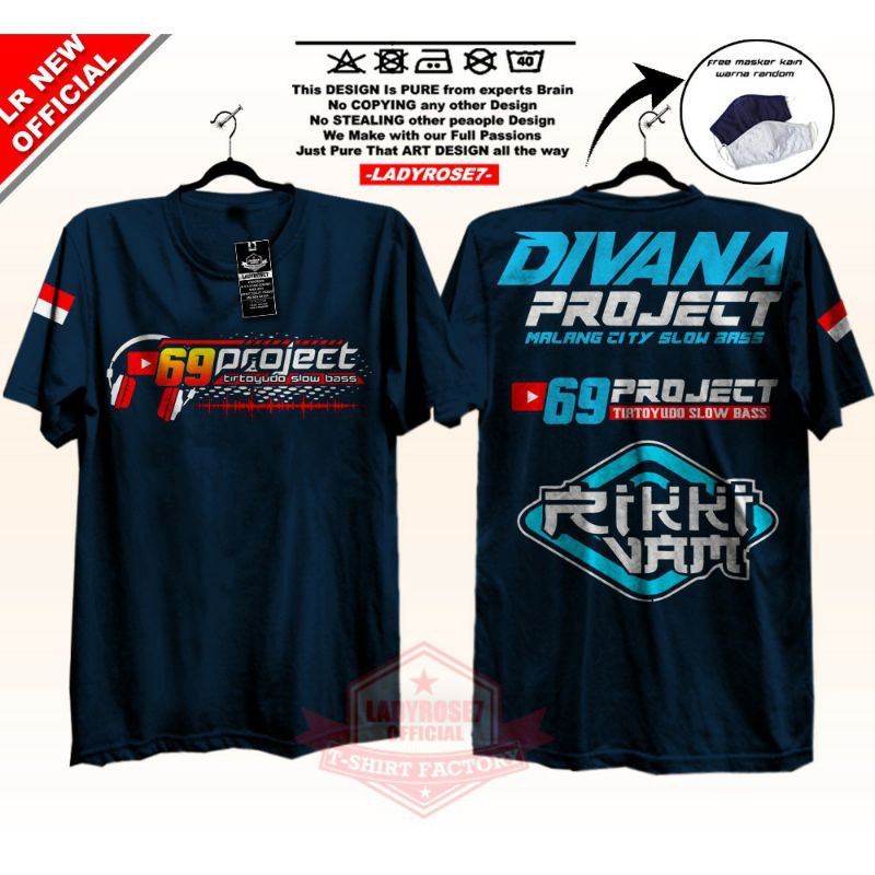 KAOS DIVANA PROJECT TERKEREN navy