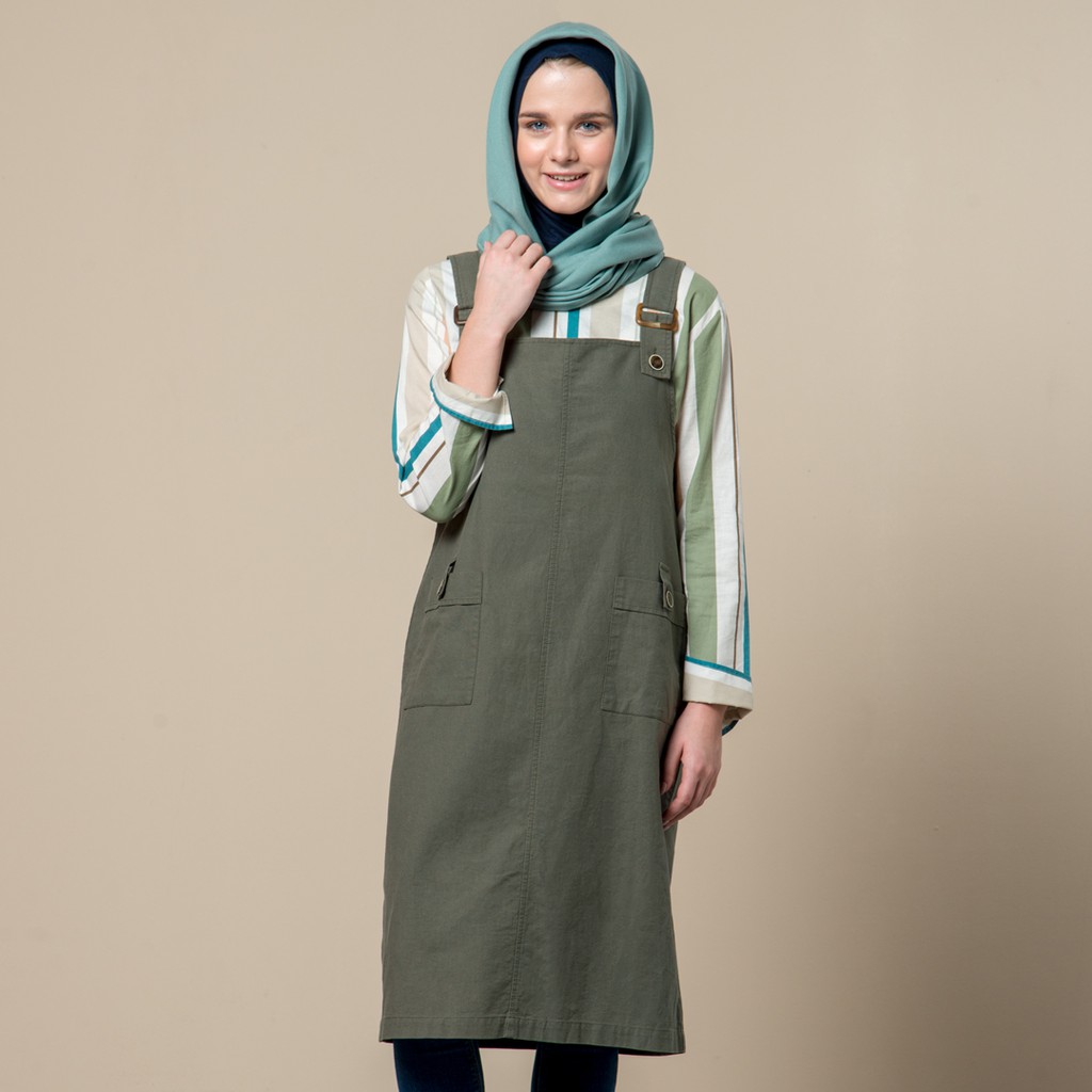 

Flamoush Ulayya Green Overall