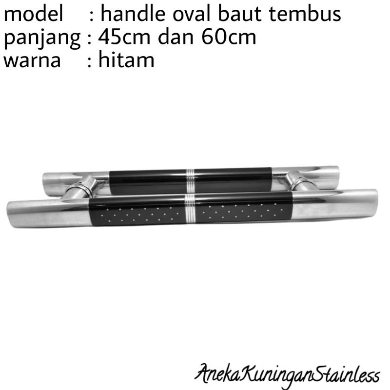 handle pintu rumah oval baut tembus 45cm dan 60cm tarikan gagang pintu rumah minimalis hendle hendel handel pintu rumah stainless