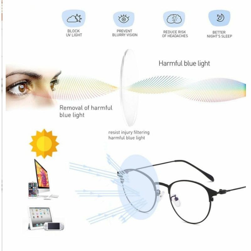 Kacamata UV400 BULAT UNIVERSAL 2in1 siang malam gelap hitam unisex anti radiasi photocromic korea