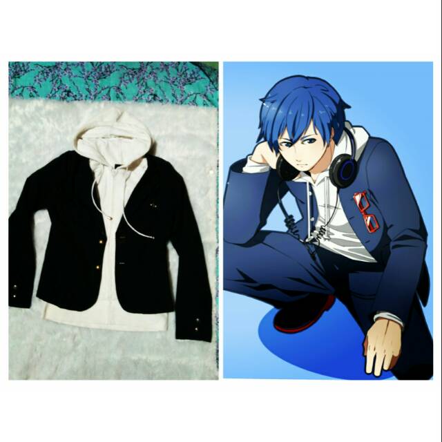 Kostum cowok/ cosplay/ blazer dan hoddie/ anime school boy