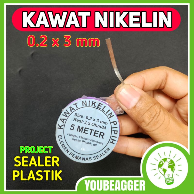 kawat nikelin 0.2 x 3 mm untuk project DIY HARGA UNTUK 10 cm