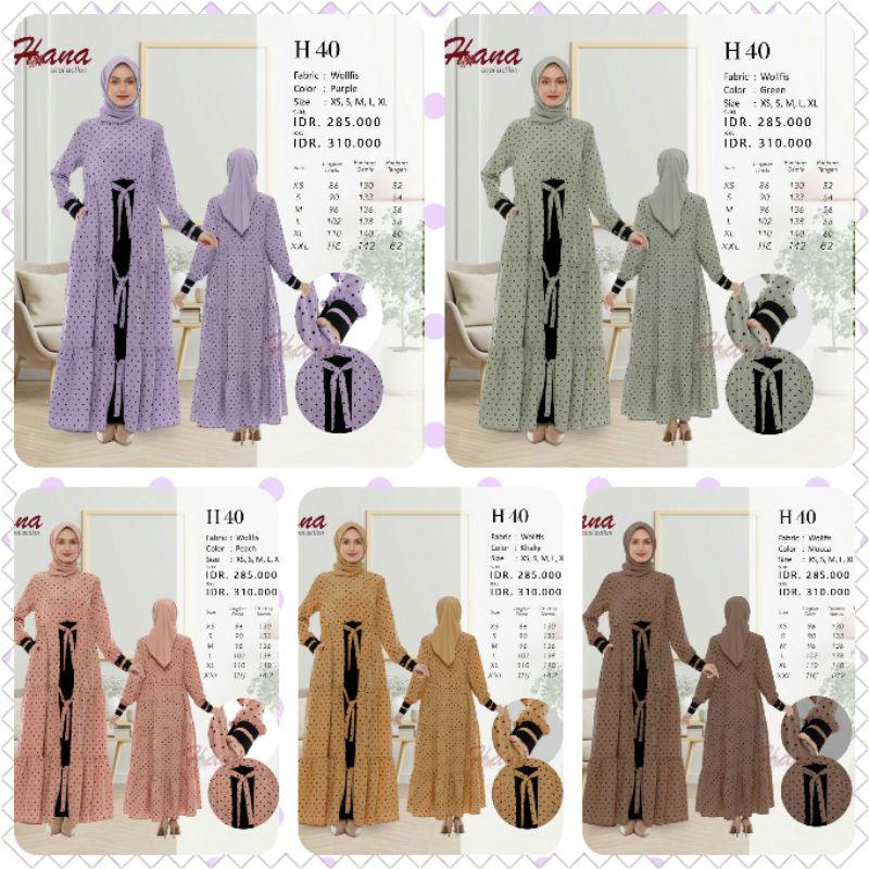 Gamis Hana H 40 H-40 H40 by Endomoda