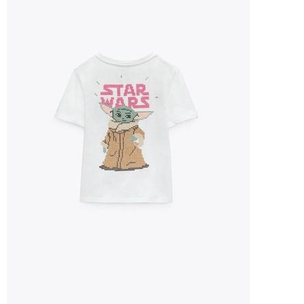 ➩ ZARA & Bershka Paint Splatter Baby Yoda T-shirt ▼
