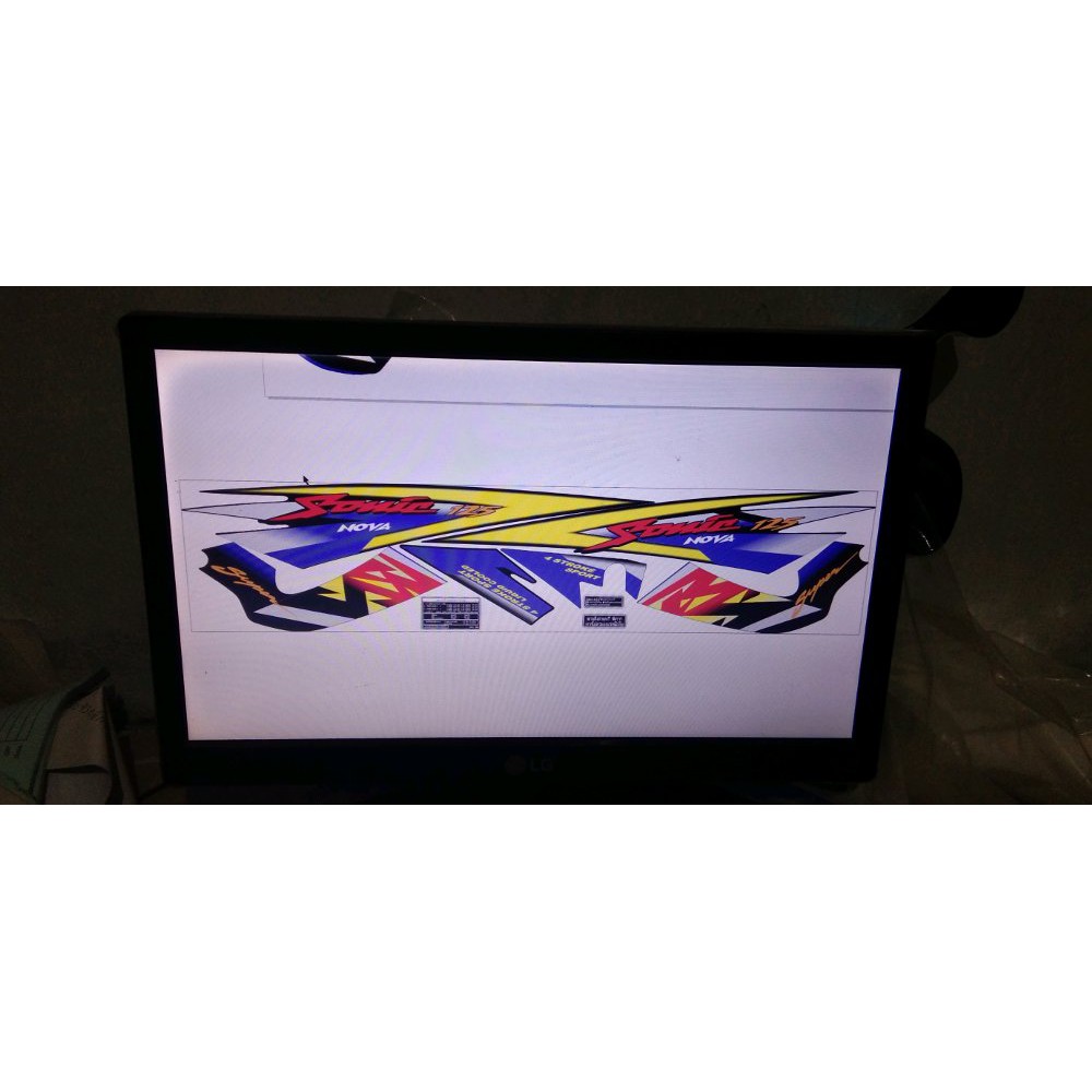 striping honda nova sonic 125 rs Terbaik