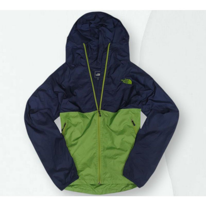 Second Jaket Gunung TNF Compact Lightweight Waterproof Navy Green