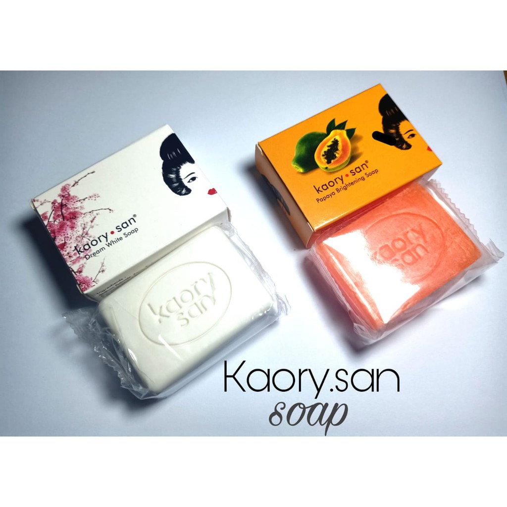 (BOSS) KAORY SAN SKIN BRIGHTENING SOAP ( DREAM WHITE/PAPAYA/COLLAGEN ) - KAORYSAN SKIN SOAP