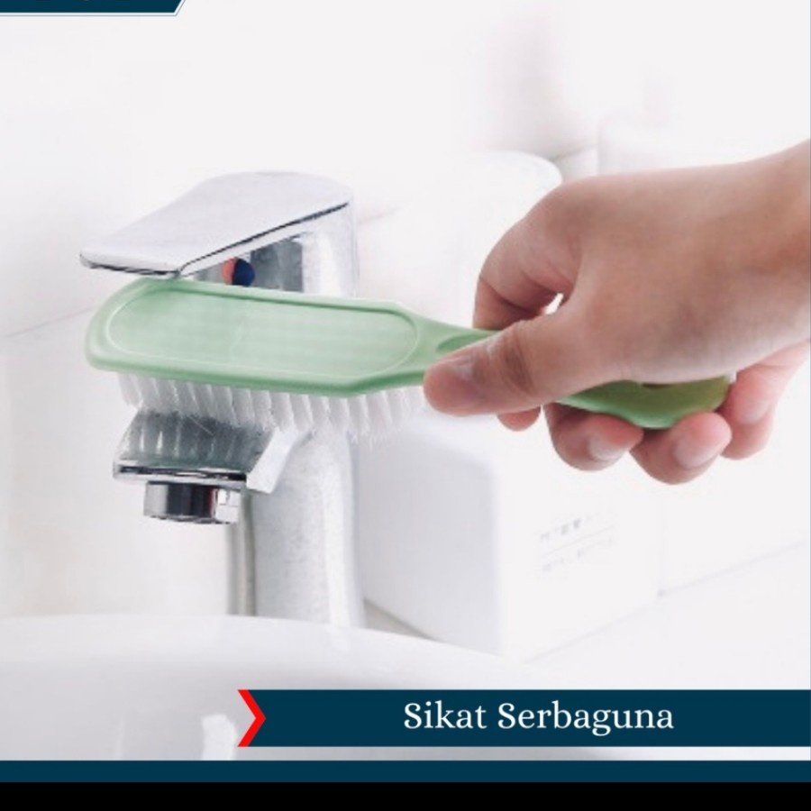 Sikat Sepatu Gagang Bulu Toilet Brush Serbaguna Kamar mandi WC Baju ok