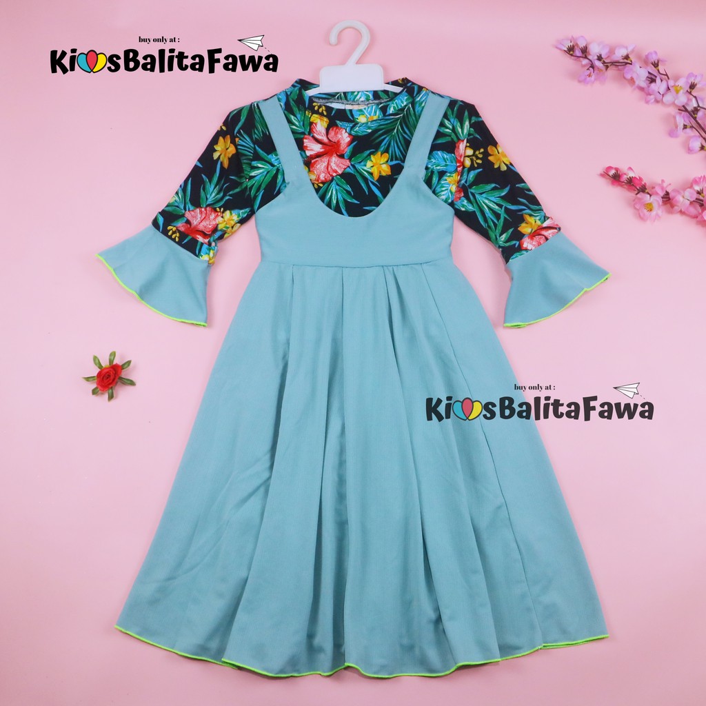 Gamis Aisyah uk 3-9 Tahun / Long Dres Baju Ngaji Anak Perempuan Murah Adem Gamis Lebaran [EXPORT]