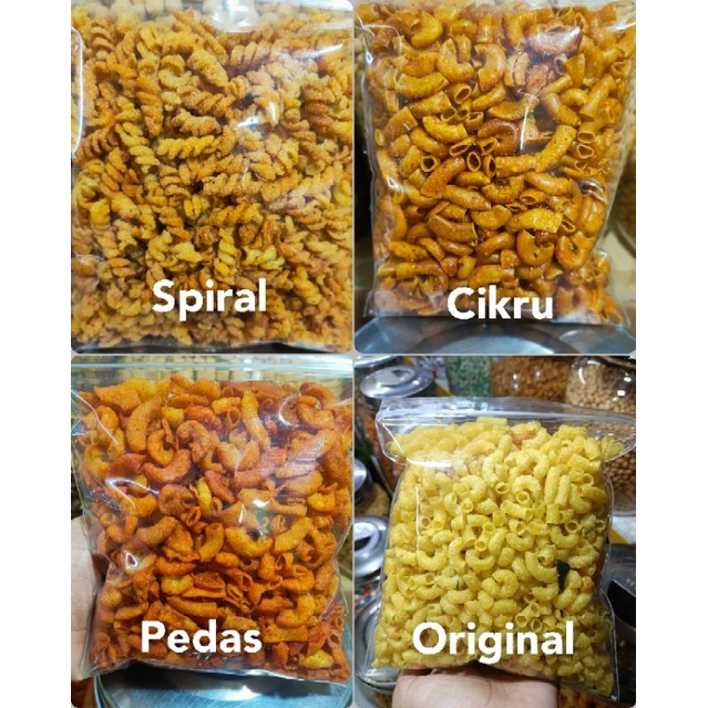 

MAKARONI BANTET ASIN PEDAS GURIH RENYAH 250 GRAM