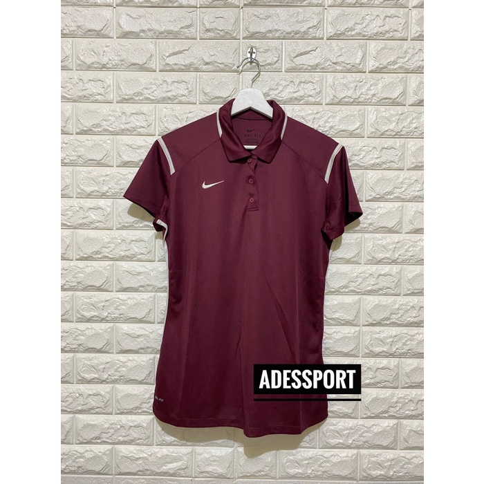 Marimampir POLO SHIRT DRI FIT NIKE WOMAN MAROON ORIGINAL