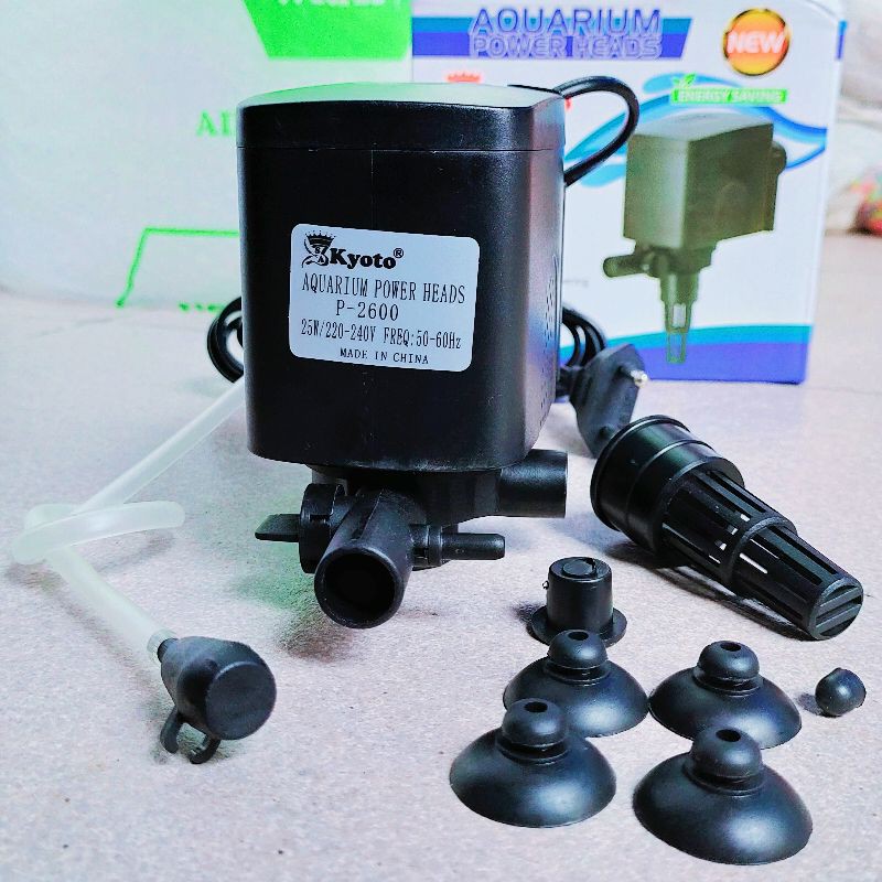 Pompa Celup Kyoto P-2600 Mesin Filter Aquarium Hidroponik Water Pump Power Head