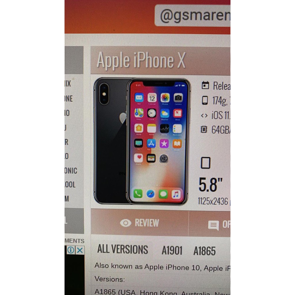 IPHONE X 64GB-256GB SECOND ORIGNAL EX INTER