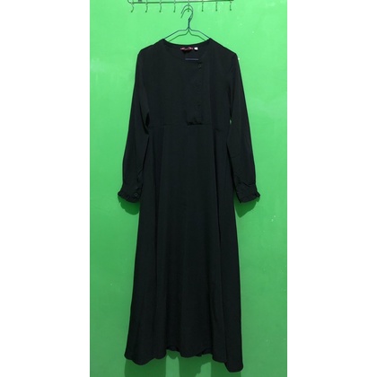 preloved gamis zahrani collection hitam M