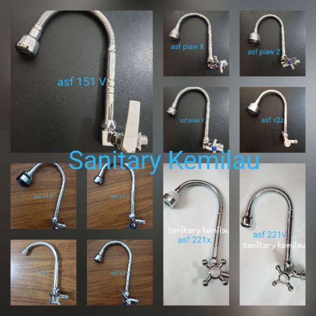 Kran Air Angsa Fleksibel - Kran Angsa Pipa Biasa - Kran Dapur - Keran Cuci Piring Bagus MURAH