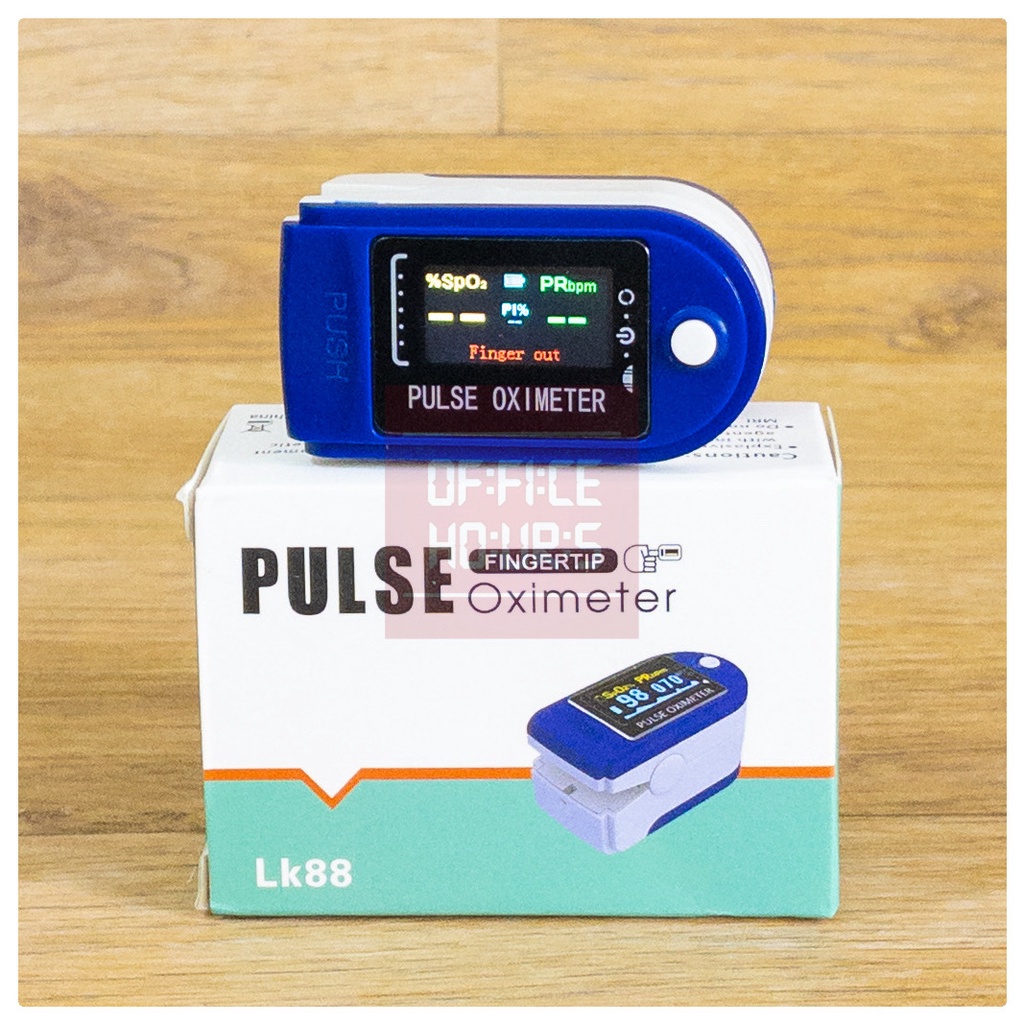 Fingertip Pulse Oximeter Oxymeter LCD Color Ukur Oksigen Detak Jantung