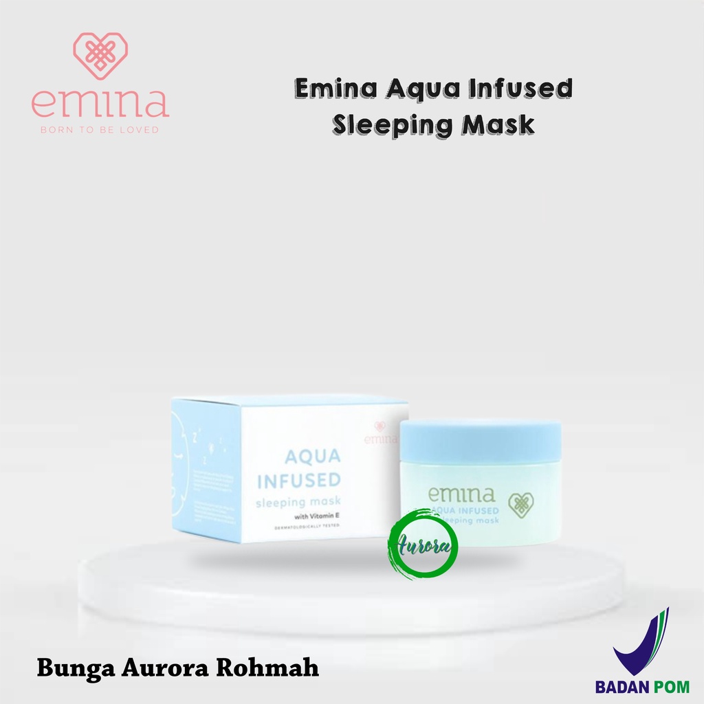 Emina Aqua Infused Sleeping mask (Krim Malam) - 30 gr