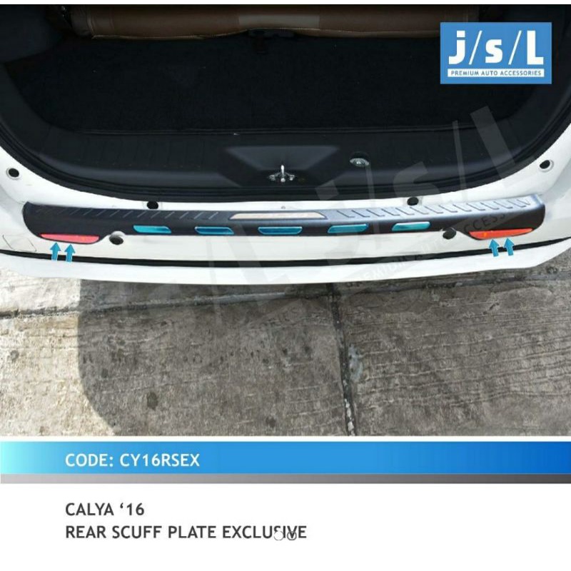 ✨ COD ✨ Calya Sigra Silplate Sil plate Belakang Exclusive | Rear Scuff plate Calya Sigra