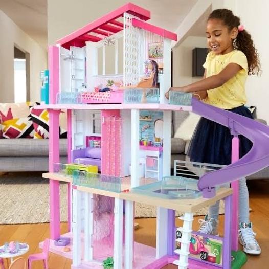 Barbie Dreamhouse 360 Play Rumah Barbie Original Mattel