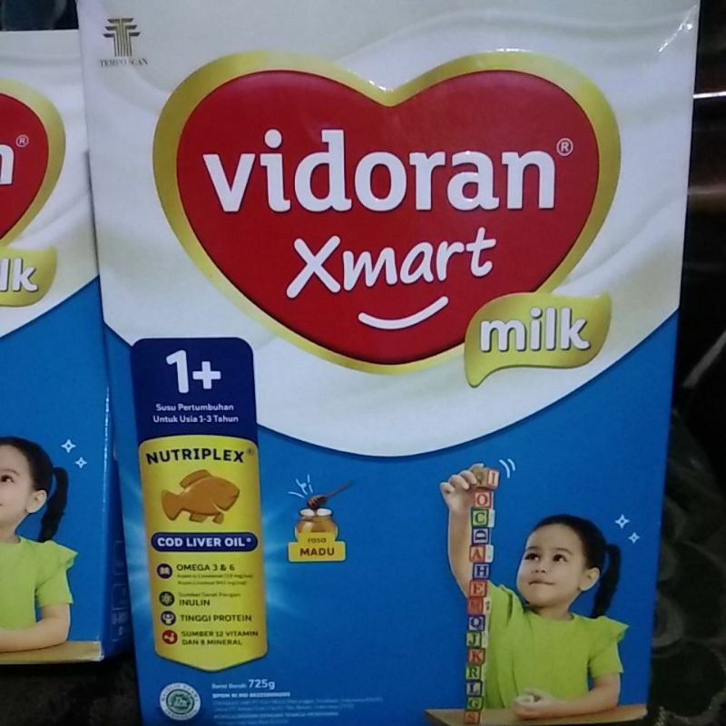 vidoran xmart milk 725gr madu