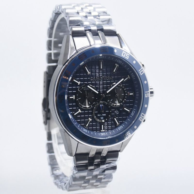 JAM TANGAN PRIA QUANTUM PWG948.090 ORIGINAL GREY BLUE