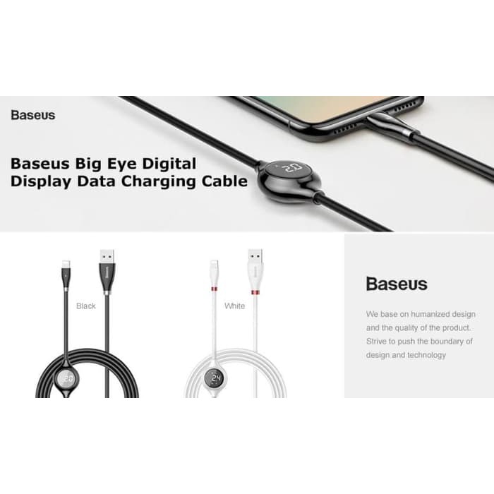 Baseus Big Eye Digital Display Data Cable Lightning Original