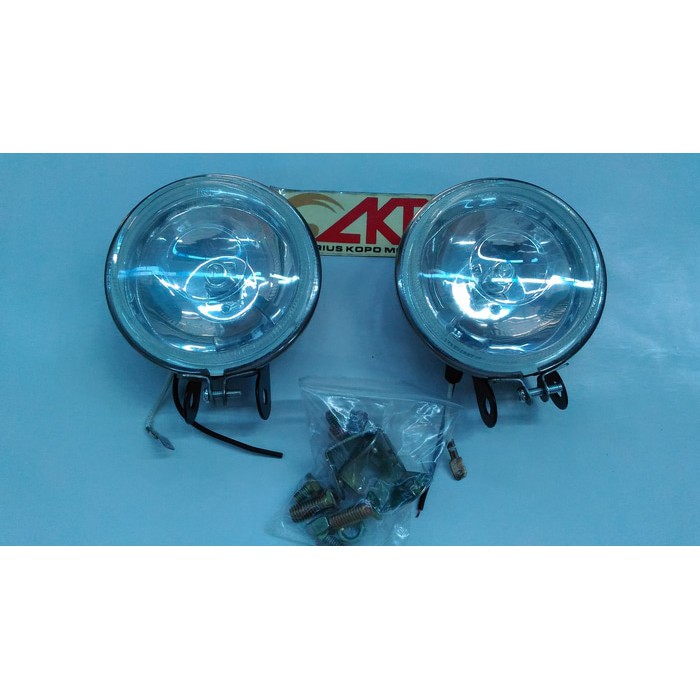 Bohlam Halogen Bulat Mika Bening Fog Lamp Halogen Tembak Lampu Sorot