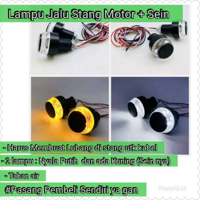 Lampu Jalu LED Plus Sein Stang Motor