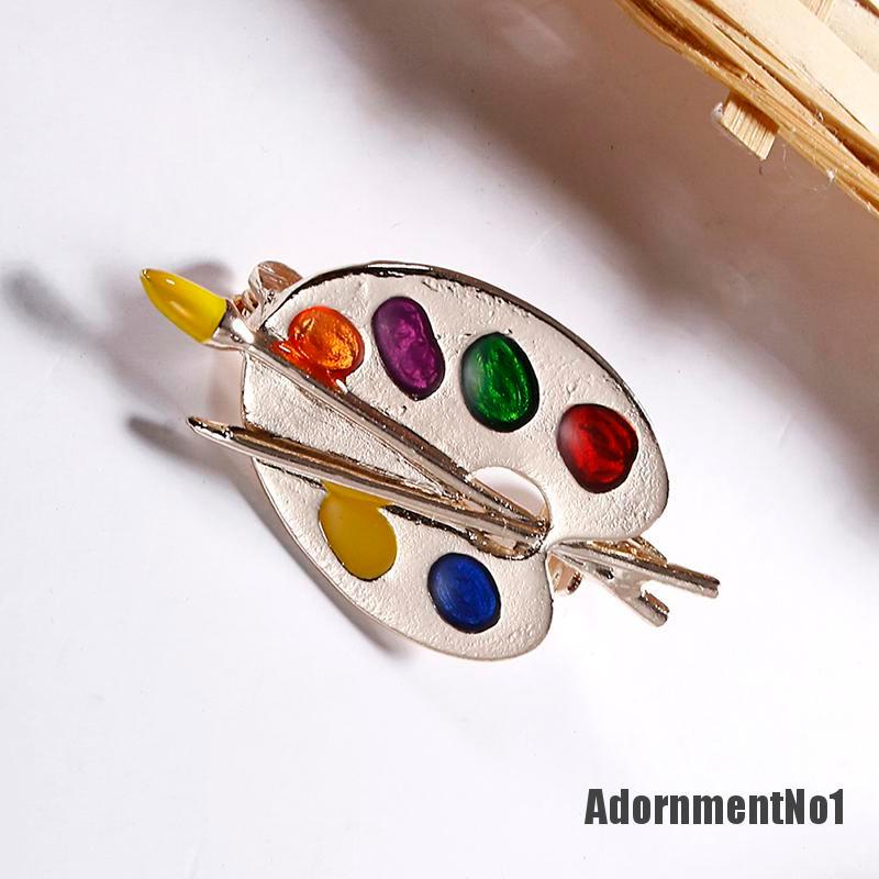 (Adornmentno1) Bros Pin Enamel Desain Seniman Warna Warni Untuk Wanita