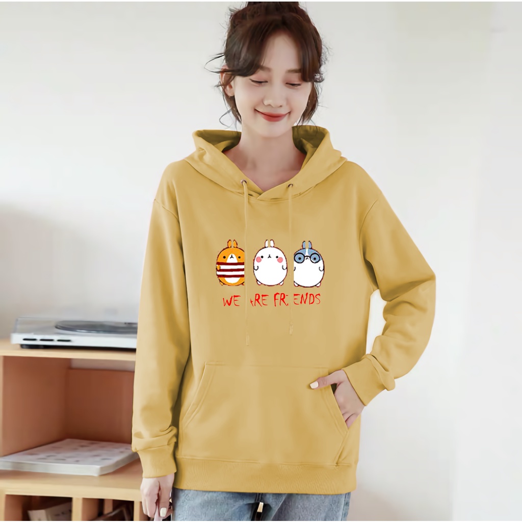 Lilipop.id Sweater Wanita Hamster Hoodie Jumper Outwear